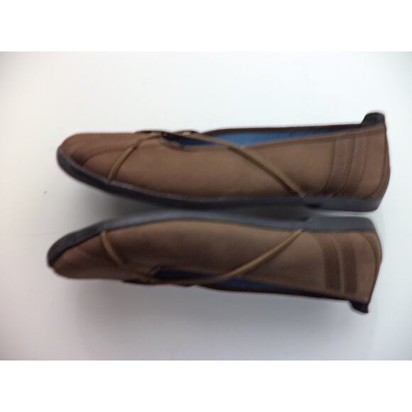 CLARKS CHOCOLATE BROWN FINE SUEDE LEATHER BALLET FLATS SHOE SZ 7M - Picture 6 of 7